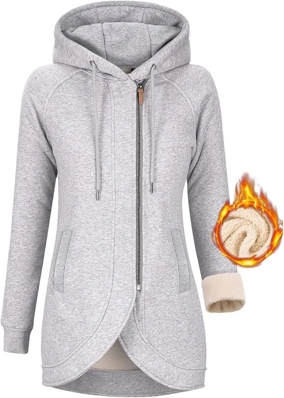 Visita la tienda de UMIPUBO UMIPUBO Chaqueta Invierno con Capucha Fleece Cremallera Sudaderas — Ropa Navidad