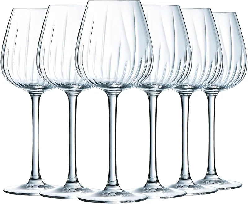 Cristal D'Arques Copas de Vino Swirly 47 cl Juego de 6 — Vino y mesa festiva