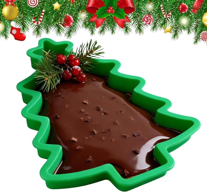 Genérico Molde para hornear en forma de árbol de Navidad Moldes 3D Antiadherentes — Hogar y cocina