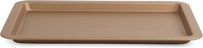 Visita la tienda de Russell Hobbs Bandeja de horno de acero al carbono Russell Hobbs RH01690GEU7 Opulence, 37 cm, superficie antiadherente, fácil de limpiar, diseño elegante, dorado — Hogar y cocina