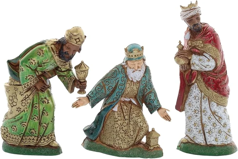 Visita la tienda de Moranduzzo Moranduzzo Trío Reyes Magos para Belén de 12 Cm Escala 1:15 - Figuras de Belén Indestructibles - Estilo 700', Pintura Acabada a Mano, Producto Oficial, Escultor M. Landi — Decoracion Navidad