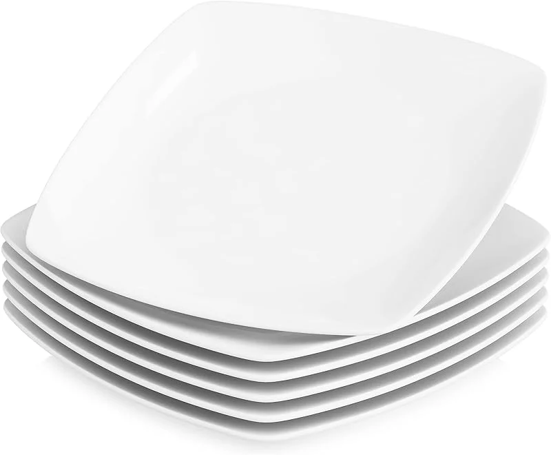 Visita la tienda de MALACASA MALACASA, Serie Julia, 6 Piezas 9.5" Platos Llanos de Porcelana Plato de Cena para 6 Personas — Adviento y mesa