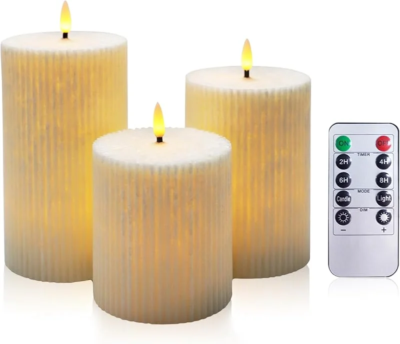 Visita la tienda de AiiBowy Velas de té, Velas LED, [3 piezas] Velas parpadeantes sin Llama, Velas al aire libre, Función de temporización, luces, Navidad, Cumpleaños, Fiestas, bodas Beige (Blanco) — Cena a la luz de velas