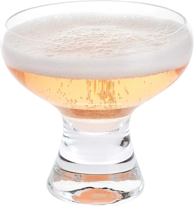 Dartington Crystal Juego de 4 copas de champán para champán, juego de 4 platillos, vintage, espresso, Martini, Prosecco, espumoso, para el hogar, bar, copas de vino (paquete de 4) — Vino y mesa festiva