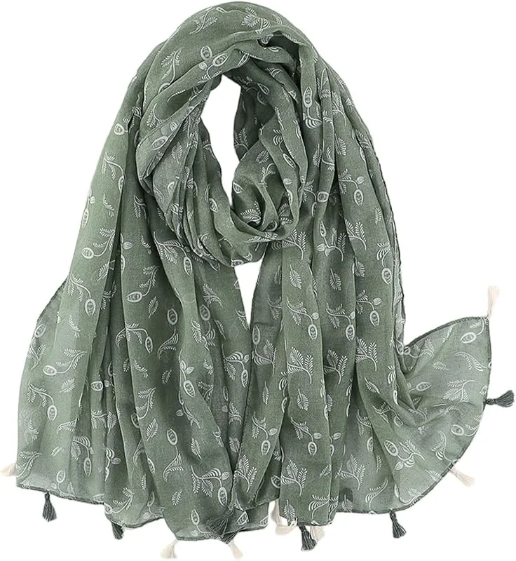 MAIRY Bufandas para mujer bufanda larga pañuelo hombro paño mujeres moda regalo M03 — Ropa Navidad