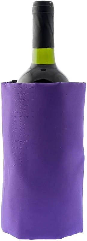 Visita la tienda de Koala Koala Spain (20 Unidades) Enfriador de Vino con Gel Rápido Enfriamiento Compartimentado, 4 Capas Anti-condensación, Color Morado, Velcro Ajustable Bot. Vino o Cava — Vino y mesa festiva