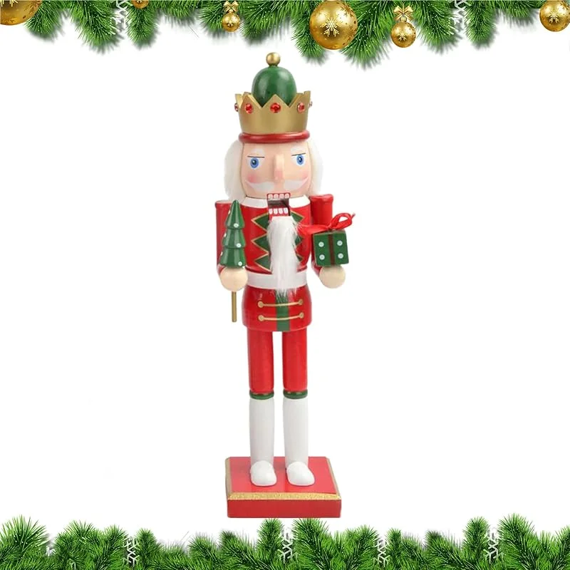 Generic Figura de cascanueces soldado cascanueces de madera de 15 pulgadas — Decoracion Navidad