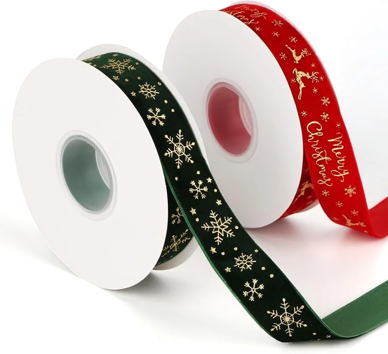 Dwafill Adornos Navidad, Dwafill 18M Navidad Decoración, Cinta Roja, Envoltorios Creativos para Regalos, Cumpleaños, Fiestas de Año Nuevo y Otras Celebraciones (D) — Envoltorio regalo