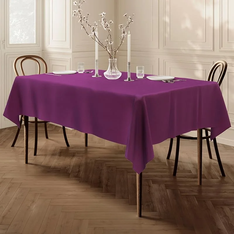 Visita la tienda de Home Direct HomeDirect Mantel 100% poliéster, Rectangular 150 x 250cm Berenjena — Hogar y cocina