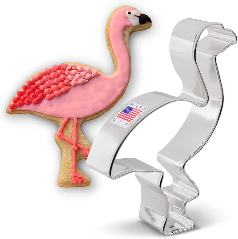 Visita la tienda de Ann Clark Cookie Cutters Ann Clark - Cortador de galletas de flamenco, 4-1, 2 pulgadas, fabricado en Estados Unidos — Hogar y cocina