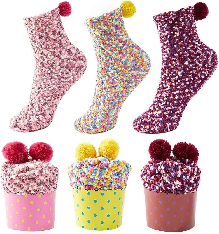 JARSEEN 2, 3 Caja Regalo Navidad Calcetines Dia de san Valentin Super Suaves Cómodos Calentar Mujer DIY — Decoracion Navidad