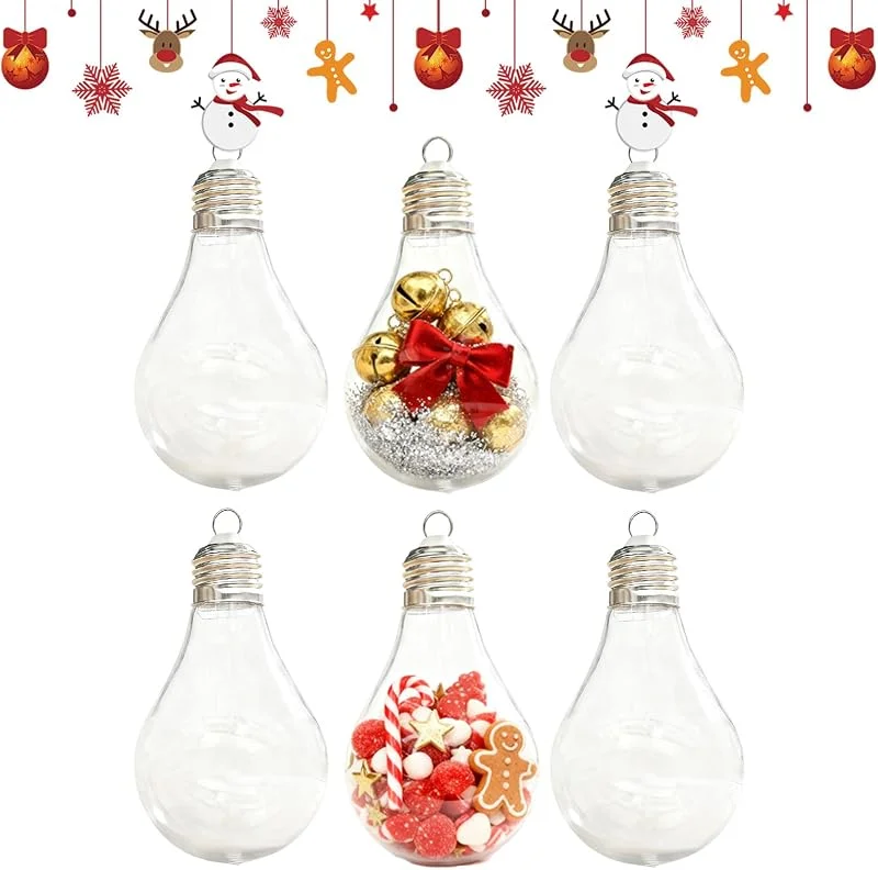 Generic Bombilla de Navidad rellenable con gran apertura, para — Decoracion Navidad