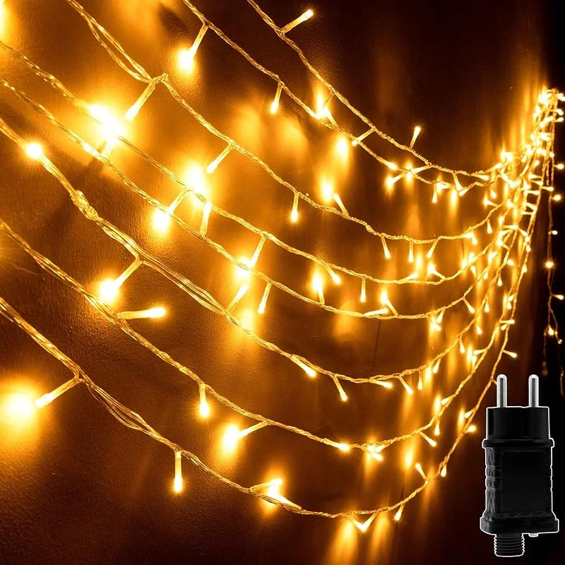 Uping Guirnalda Luces Interior Exterior Navidad 100 LED 10M Luces Arbol Navidad LED con Enchufe Decoracion Luzes Natal — Luces Navidad