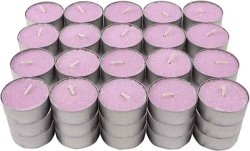 Visita la tienda de H HANSEL HOME Velas de Té Aromáticas Velas perfumadas - Lavanda Pack 60 Velas — Cena a la luz de velas