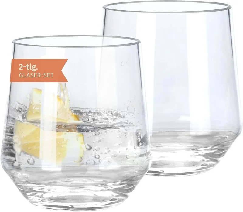 Moritz Milano - Vasos de agua para camping, 370 ml, resistentes a los arañazos — Hogar y cocina