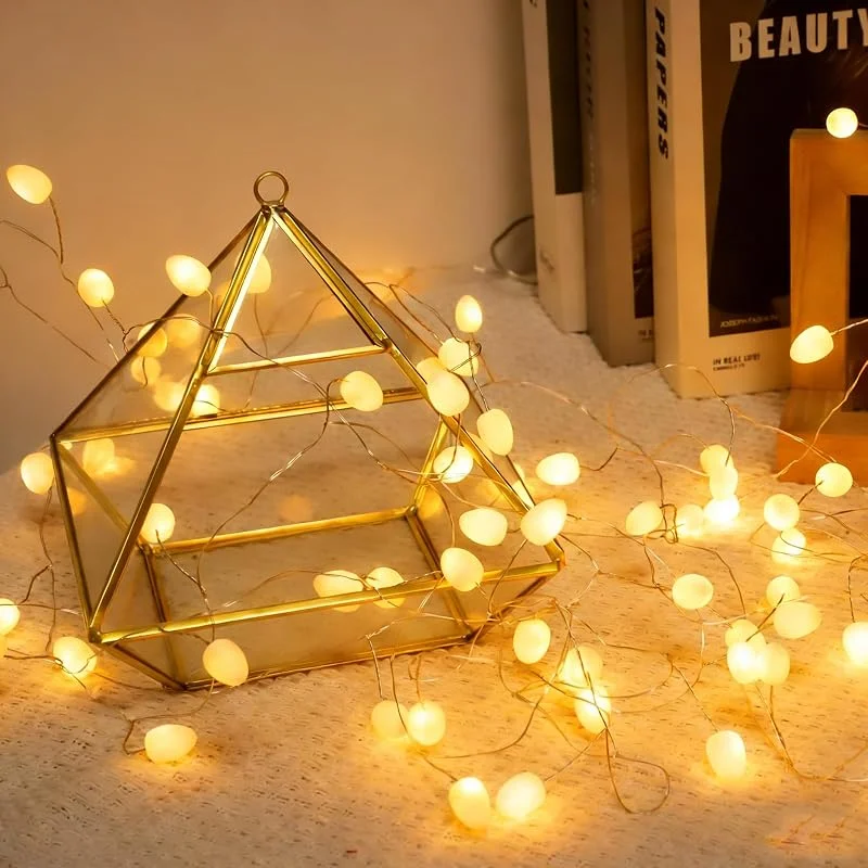 Artrastar Cadena de luces a batería, 3 m 40 luces LED, blanco cálido — Luces Navidad