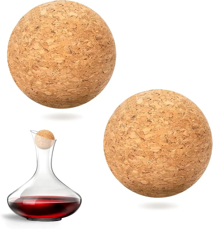 salbsever Juego de 2 tapones de vino de madera – Reemplazo de botella de jarra de cristal de 2 pulgadas — Vino y mesa festiva