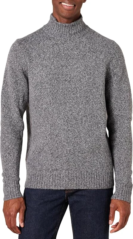 Visita la tienda de Amazon Essentials Amazon Essentials Hombre Jersey de Manga Larga con Cuello Alto y Tacto Suave — Ropa Navidad