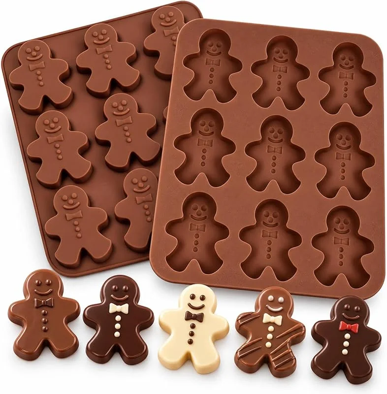 ririess Molde de chocolate ultrafino de hombre de jengibre — Hogar y cocina