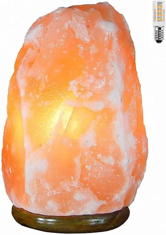 Visita la tienda de H HANSEL HOME H HANSEL HOME Lámpara de Sal del Himalaya Natural 2-3 Kg + 1 Bombilla de Led de Repuesto Enchufe Europeo — Cena a la luz de velas