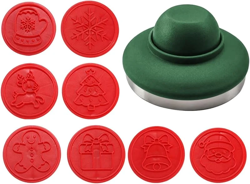 Generic Sello de prensa de galletas de Navidad, antiadherente, herramienta para — Hogar y cocina