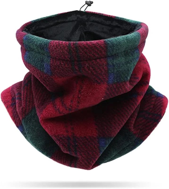 Visita la tienda de LumiSyne LumiSyne Invierno Calentador De Cuello Para Hombre Mujer Suave Forro Polar Polainas De Cuello Con Cordón Ajustable Grueso Térmica Braga Cuello Mascarilla Bufanda Tubular Para Esquí Moto Ciclismo — Ropa Navidad