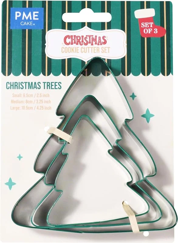 PME Navidad Set de 3 Cortadores de Galletas - Árboles de Navidad — Hogar y cocina