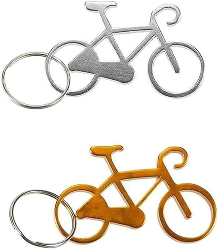 LYQNIHOB Llavero Abrebotellas de Bicicleta, Set de 2 Creativos Abridores de Cerveza en Miniatura de Aluminio, Divertido Regalo para Fiestas y Celebraciones como Bodas y Festivales — Vino y mesa festiva
