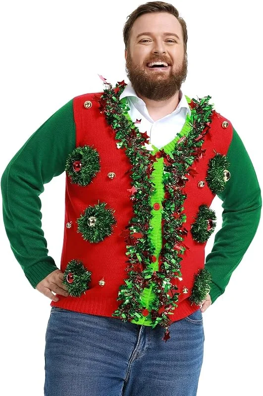 OFF THE RACK Christmas Sweater Suéter Unisex Adulto — Ropa Navidad
