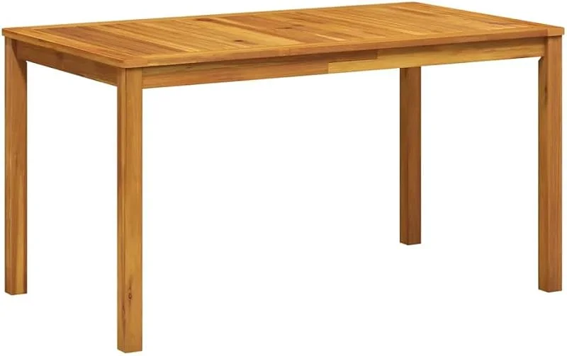 Visita la tienda de vidaXL vidaXL Mesa de Jardín Mueble Patio Terraza Exterior Comedor al Aire Libre Camping Jarrones Plantas en Macetas 140x80x74 cm Madera Maciza de Acacia — Luces Navidad