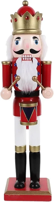 Visita la tienda de BESTYASH BESTYASH Figura de cascanueces de madera de Navidad, tradicional, rojo, soldado decorativo, decoración festiva para mesa, hogar, hotel y — Decoracion Navidad