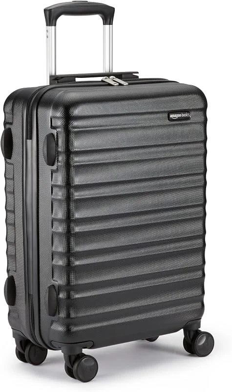 Visita la tienda de Amazon Basics Amazon Basics Maleta de Cabina Rígida - Equipaje de Mano ABS Aprobado para Ryanair - Resistente a Arañazos y Ligera - 55 x 40 x 20cm - Negro — Ropa Navidad