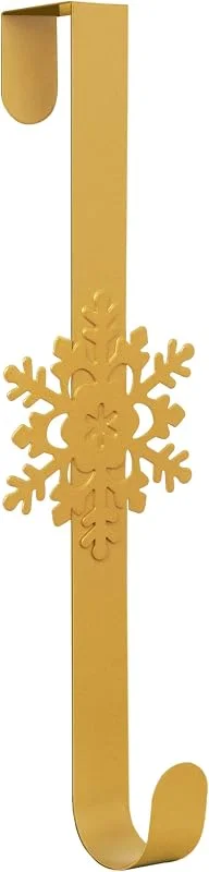 Visita la tienda de TRIXES TRIXES Colgador Copo Dorado Corona Navidad Puerta — Decoracion Navidad