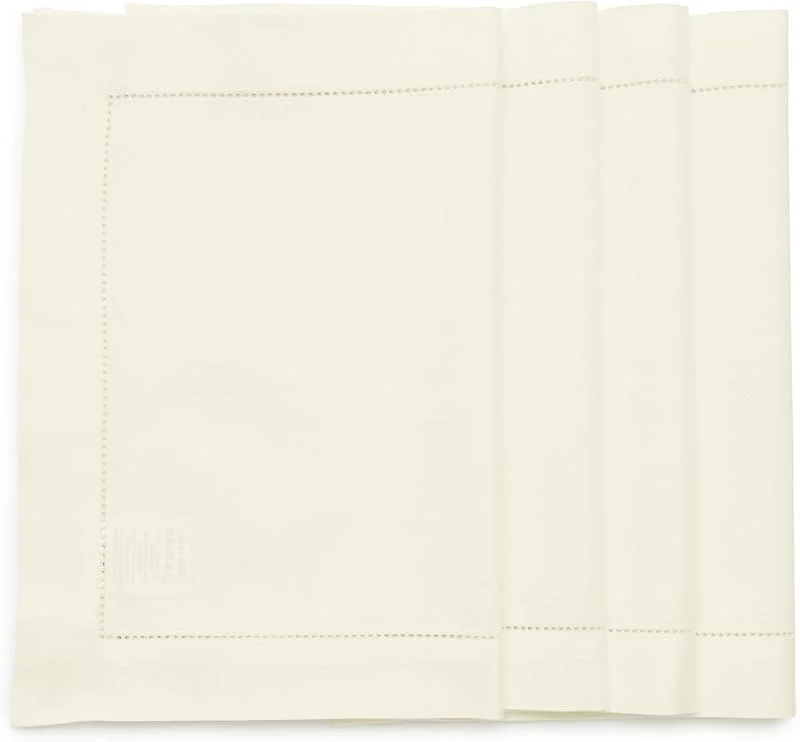 Solino Home Juego de 4 manteles Individuales de Lino y algodón con vainica, 14 x 19 Pulgadas, Color Marfil para otoño, Acción de Gracias, Navidad, Vacaciones — Hogar y cocina