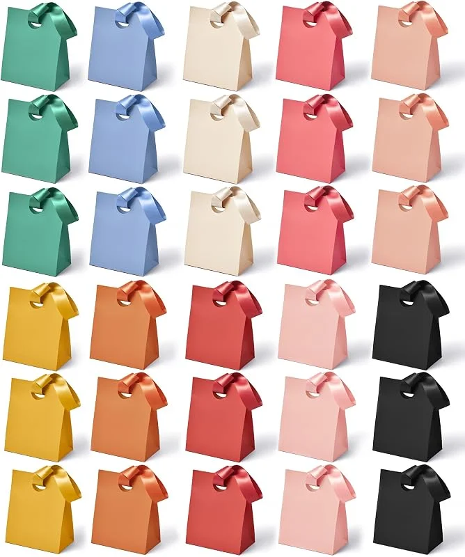 Visita la tienda de Vitalizart Vitalizart Bolsas Regalo Pequeñas con Asas Cinta, Set 10 Colores, 30 PCS — Envoltorio regalo