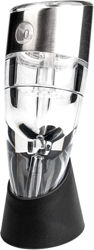 DM soluzioni ICT Mini decantador instantáneo, aireador para cualquier tipo de vino con flujo de aireación ajustable, permite oxigenar rápidamente el vino — Vino y mesa festiva
