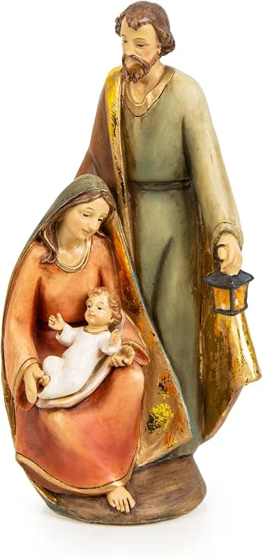 Visita la tienda de Logbuch-Verlag Logbuch-Verlag Belén Infantil Sagrada Familia 19, 5 cm – Figura de Nacimiento con María, José y el Niño Jesús – Decoración Navideña y Idea de Regalo — Decoracion Navidad