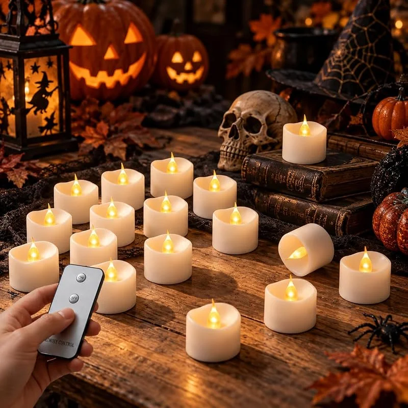 Visita la tienda de Da by Da by 24 Piezas Bougies LED Té con Control Remoto, Pilas CR2032 Incluidas, Sin Llama, para Decoración Casa Boda Fiesta — Decoracion Navidad