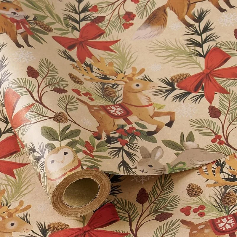 Visita la tienda de RUSPEPA RUSPEPA Papel De Regalo Navideño Reversible Cascanueces - Mini Rollo - 43, 2 Cm X 10 M - Papel De Regalo De Cascanueces Negro Laminado Para Y Fiestas. — Envoltorio regalo