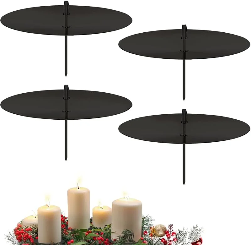 Taozoey Portavelas de Adviento, Taozoey Candelero para Corona de Adviento Navidad, Candelabros para Velas, Corona de Adviento Portavelas de Navidad, para Sala de Comedor de Navidad — Adviento y mesa