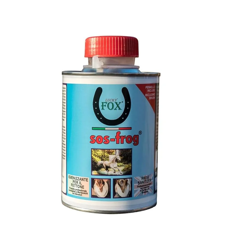 Lucky Fox SOS FROG® Solución para pezuñas, Higienizante para Cascos del Caballo, Combate Bacterias, Ayuda al recrecimiento de Tejidos Dañados, Indicado en presencia de Carcoma, 500ml — Vino y mesa festiva
