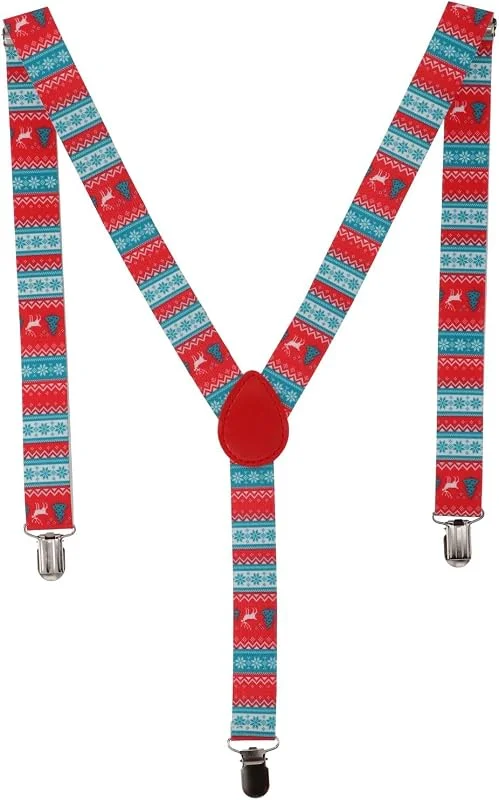 Visita la tienda de Folat Folat 63784 Tirantes - Fairisle - Cozy Christmas colores navideños - Decoración y Accesorios navideña, Traje de navidad — Ropa Navidad