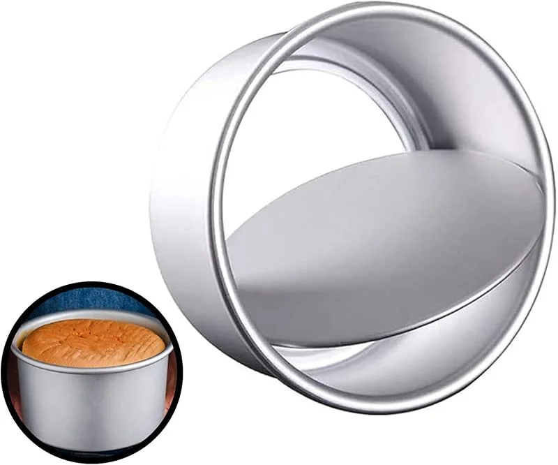SPLEND Molde para Hornear, 8 Inch Molde de Pastel Redondo, Lata de Pastel Redonda, Molde para Pastel Plateado para Bodas, Cumpleaños, Fiestas, Navidad, Repostería, Tartas DIY (Plata) — Hogar y cocina