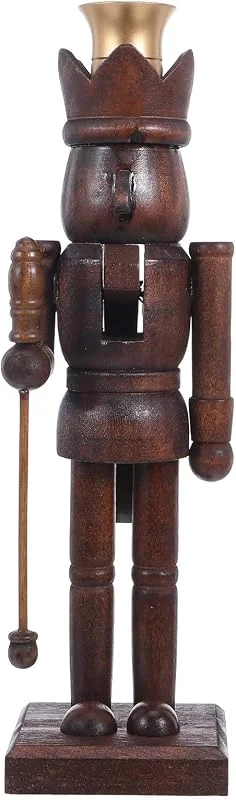 PRETYZOOM Muñeco Cascanueces de Madera 10 Pulgadas Soldado Decoración — Decoracion Navidad