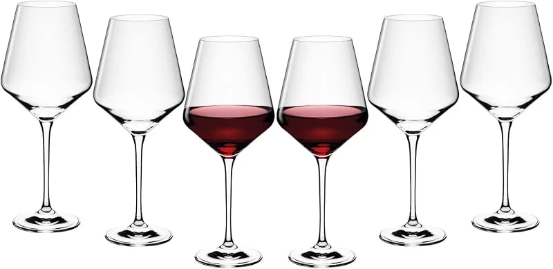 Gerlach 1760 Juego De 6 Copas De Vino Tinto, 550 Ml, De Cristal, Apta Para Lavavajillas, Moderna — Vino y mesa festiva