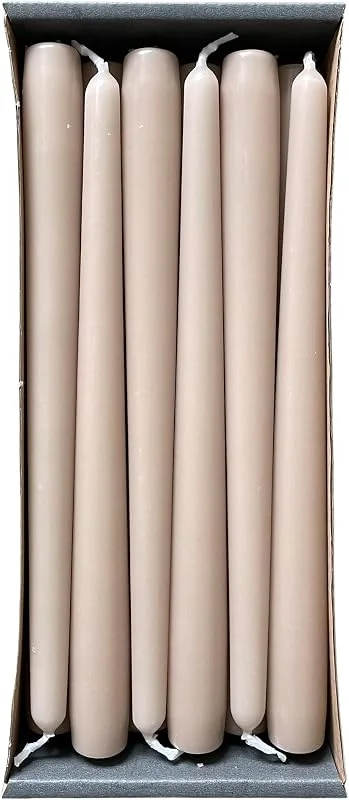 Nordring 12 velas puntiagudas 2.3 x 25 cm Sahara sin perfume, decoración general de la vivienda — Cena a la luz de velas