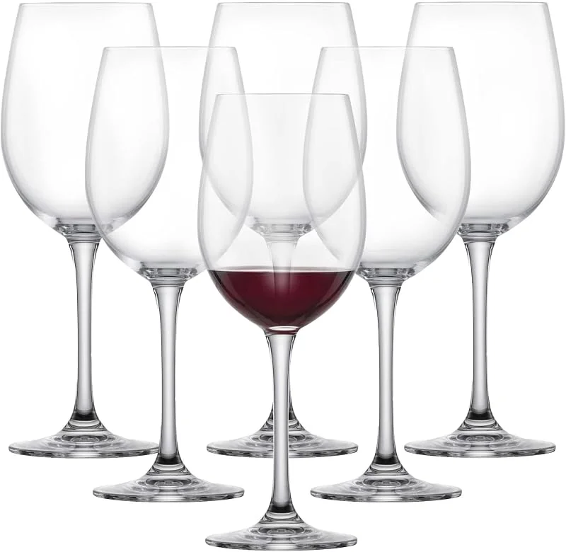 Visita la tienda de Schott Zwiesel SCHOTT ZWIESEL Vasos de agua Classico (set de 6), vasos clásicos de cristal para vino tinto o agua, vasos de vino Tritan aptos para lavavajillas, fabricados en Alemania (art. nº. 123652) — Vino y mesa festiva