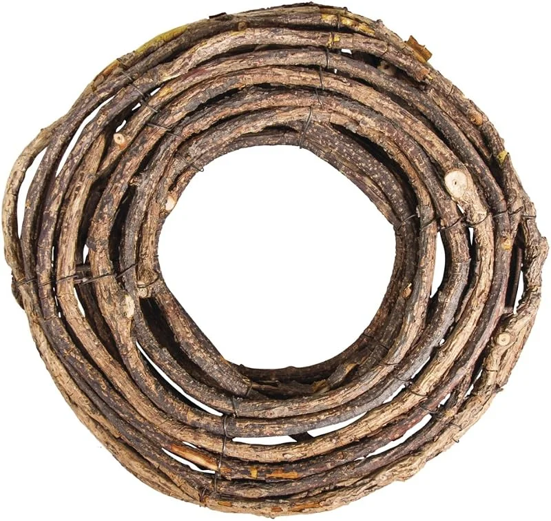 Rayher Corona de madera para decoración, al natural, 30 cm ø, estilo rústico, 65077000 — Decoracion Navidad
