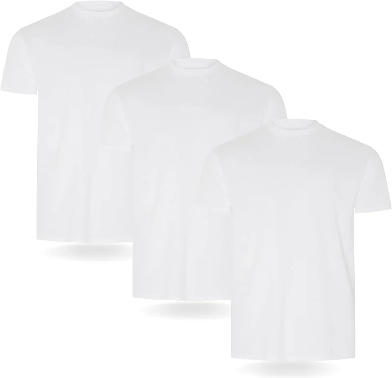 Visita la tienda de FM London FM London Pack de 3, 5 Camisetas Ricas en Algodón para Hombre, Entalladas — Ropa Navidad