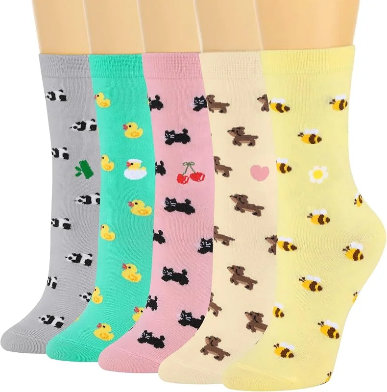 Visita la tienda de AGRIMONY AGRIMONY Calcetines Divertidos de Animales para Mujer Niña-Regalos Originales Graciosos Cumpleaños Navidad Cumpleaños San Valentin Dia de la Madre para Madres — Decoracion Navidad